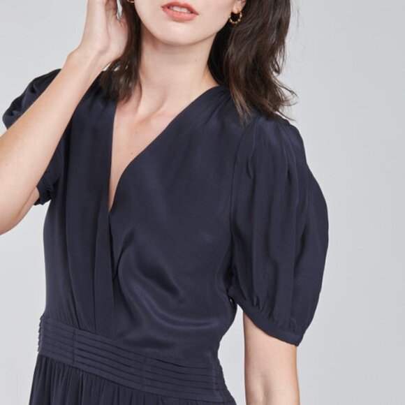 Anthropologie See u Soon Marine Wrap Style Midi Dress - Picture 3 of 14